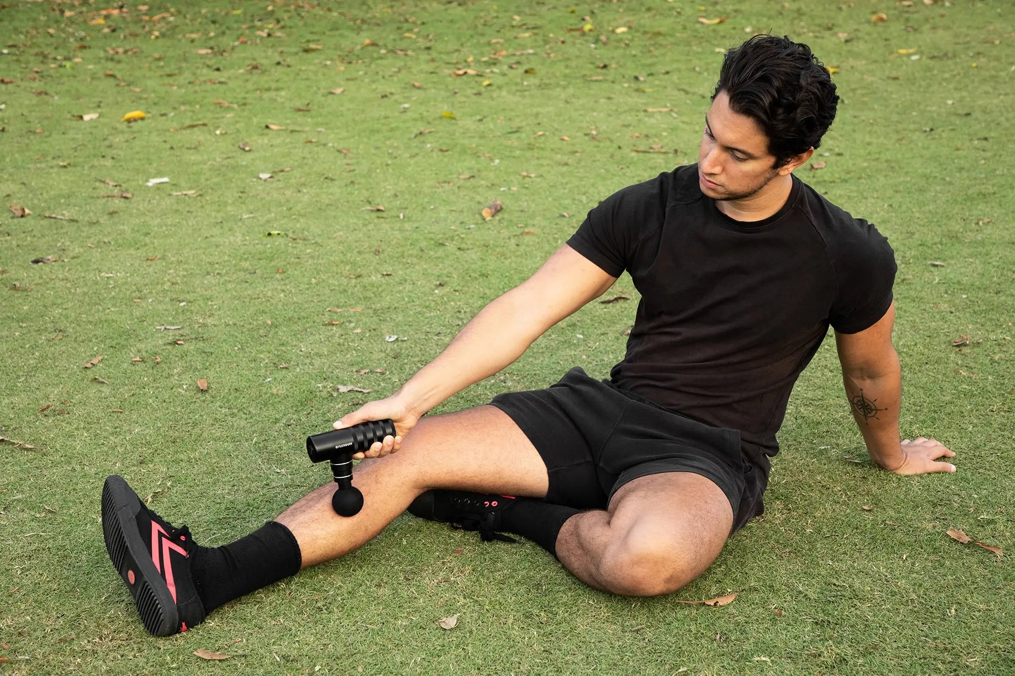 Load video: Flexgun mini massage gun video review